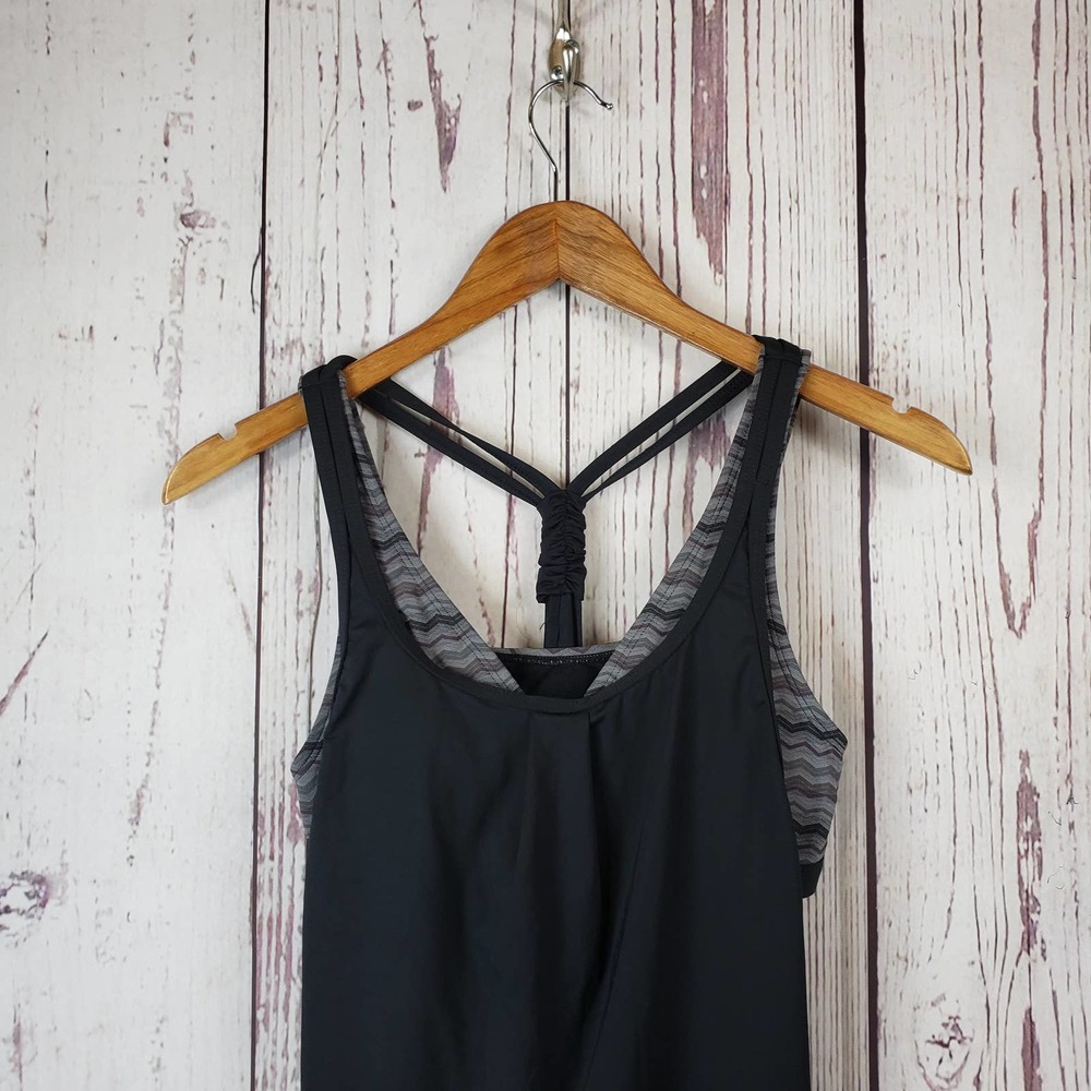 Athleta Racerback Tank Top Womens Size XXS Pullover Stretch Black